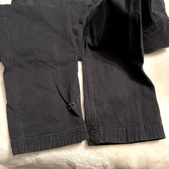 Duluth Trading Co Men’s Black Fire Hose Slim Fit Cargo Pants 36x32 Soft Black - Picture 10 of 14